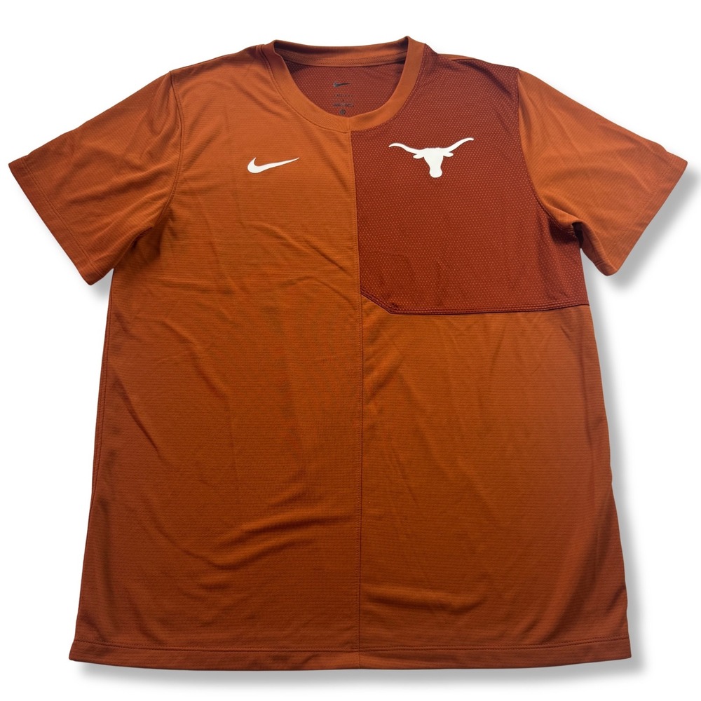 Nike Texas Longhorns Dri-FIT T-Shirt NCAA Fan Gear Burnt Orange Mens Large L